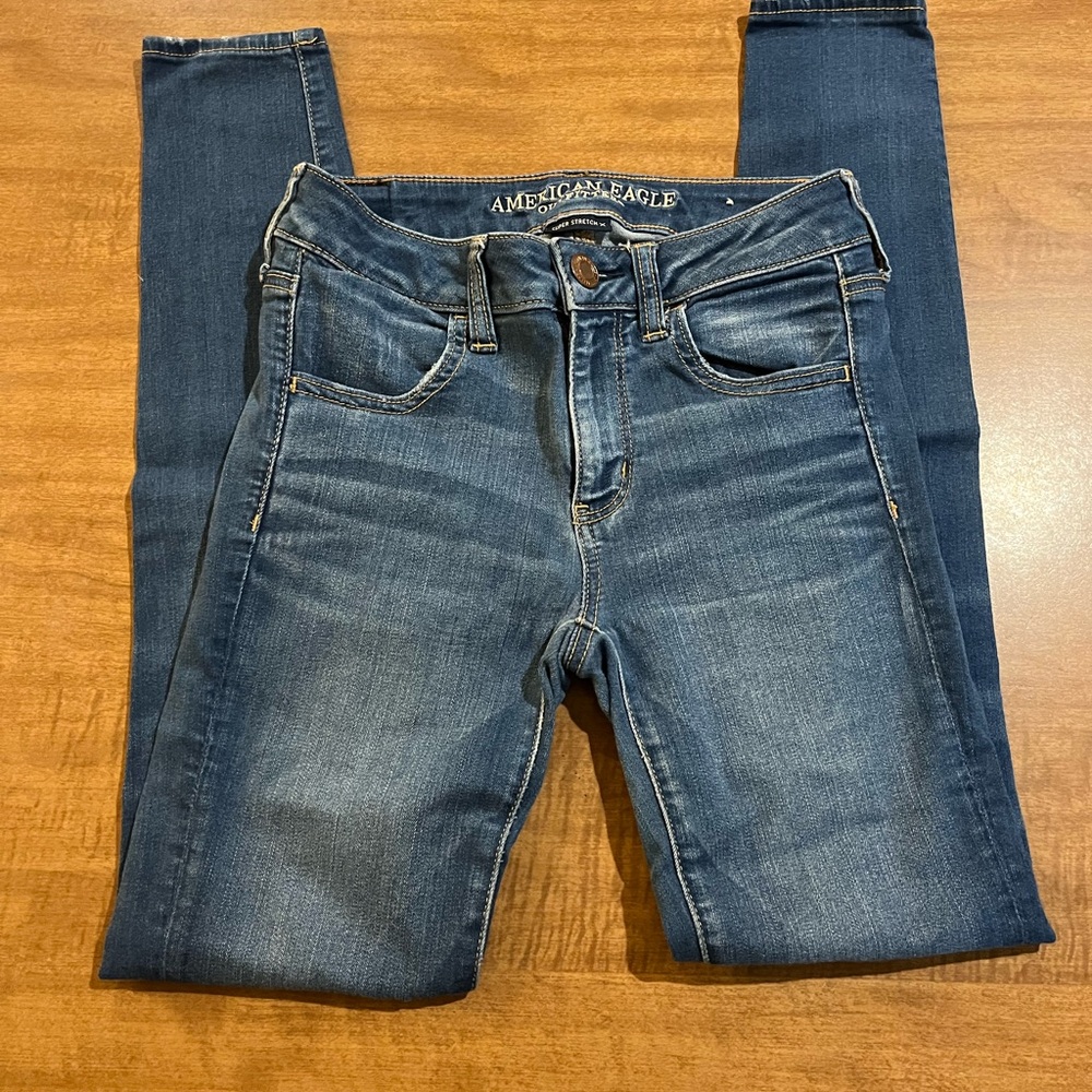 American Eagle Outfitters Dark Blue Skinny Jeans